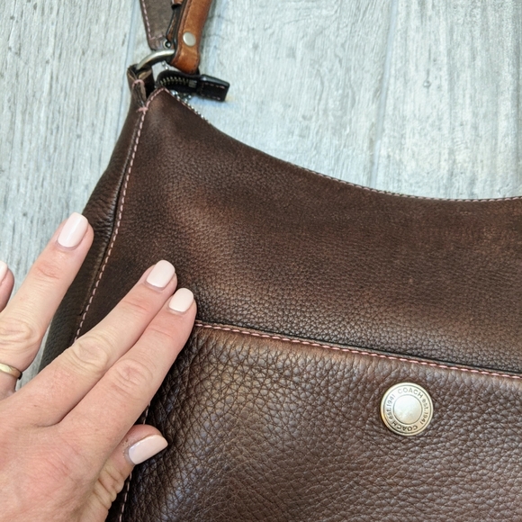 Coach Chelsea Brown Leather Hobo Purse - Picture 15 of 15